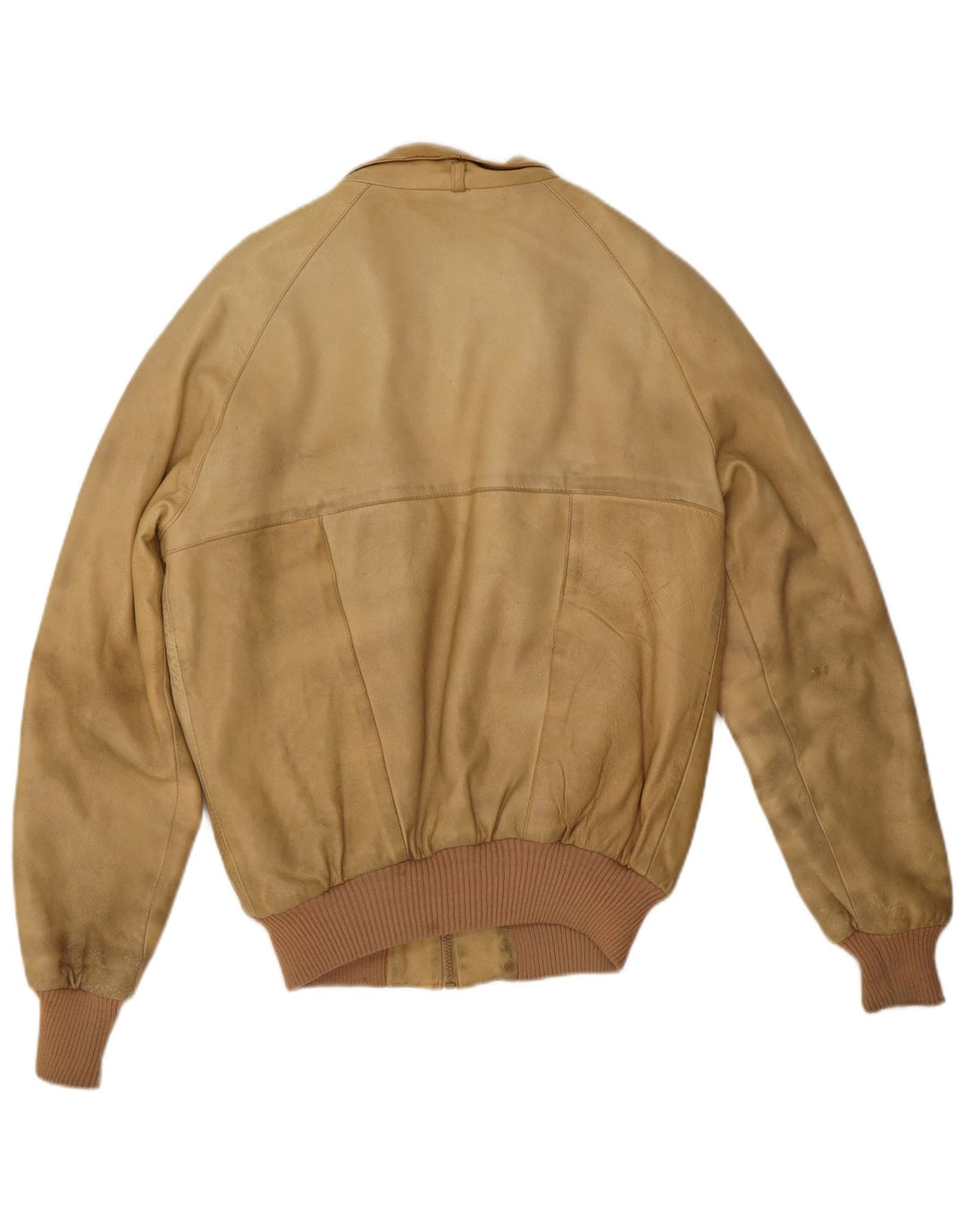 Jachetă din piele Sherpa pentru bărbați vintage IT 52 XL din piele bej