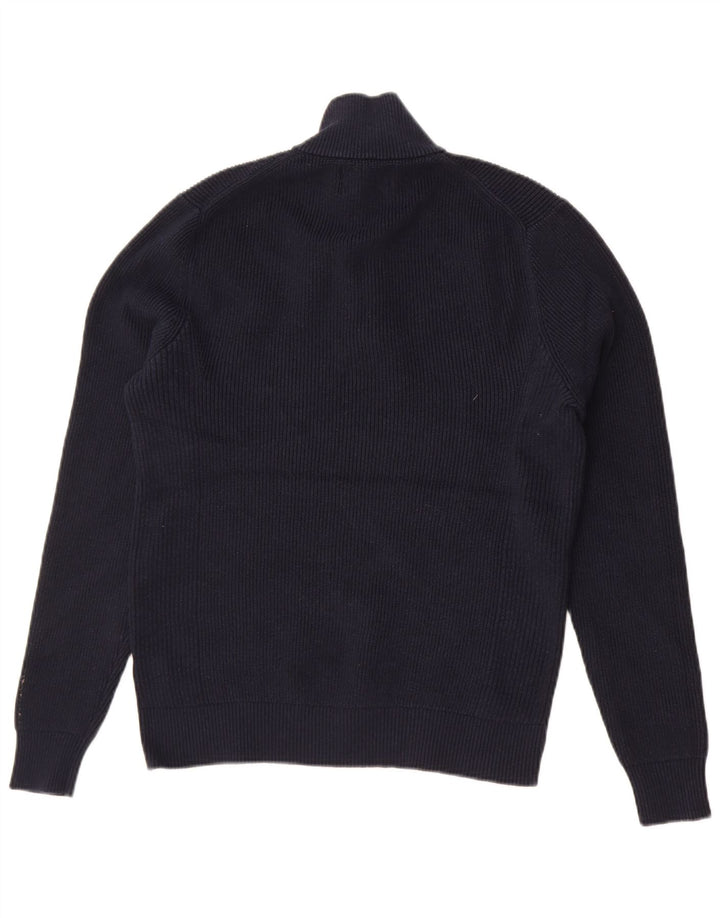 Pulover pentru femei Marks & Spencer, cu fermoar, cu gât, UK 14 Medium Bleumarin