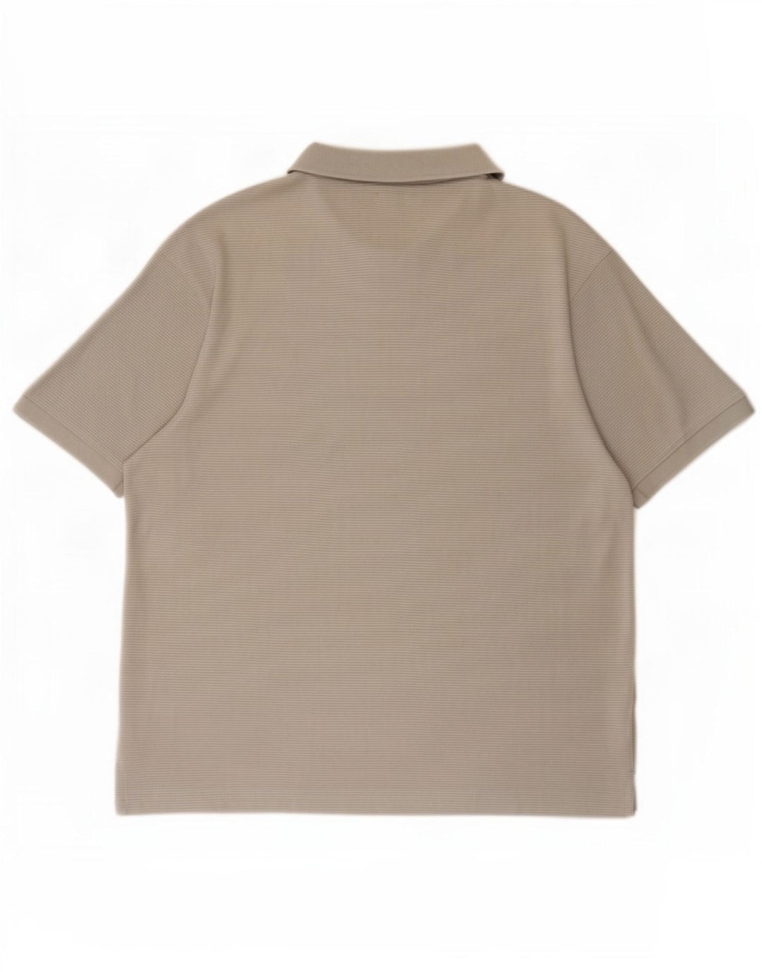 Cămașă polo pentru bărbați Zara, mare, gri, cu dungi, bumbac
