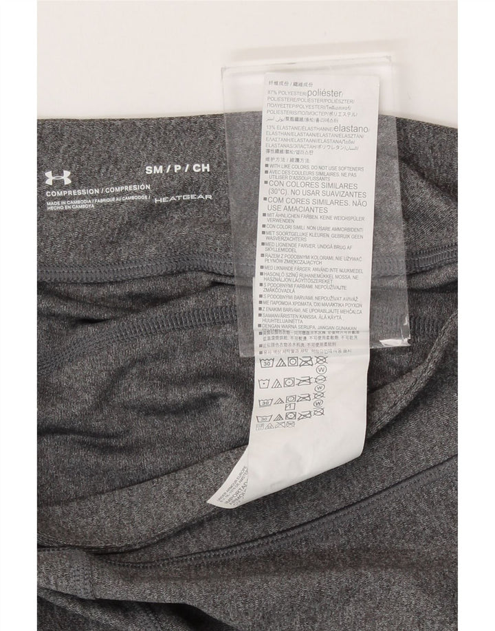 Leggings Capri Under Armour pentru femei Heat Gear UK 8 Small Gri Poliester