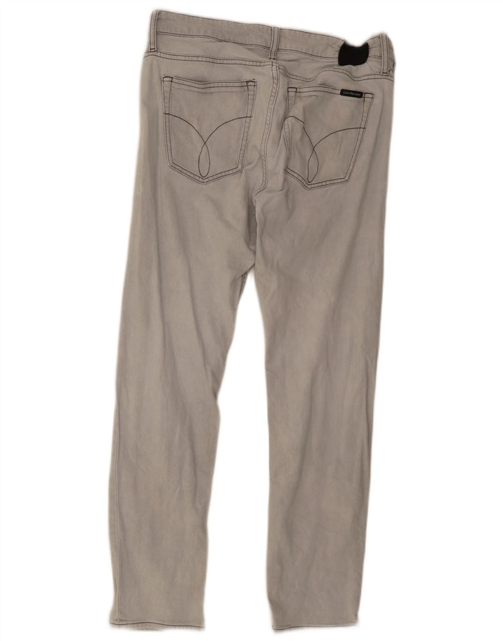 Blugi slim pentru bărbați Calvin Klein W36 L32 bumbac gri