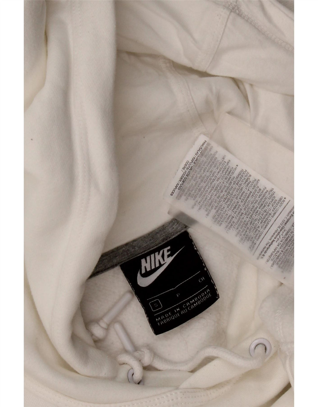 Pulover Nike pentru bărbați, mic, alb, din bumbac