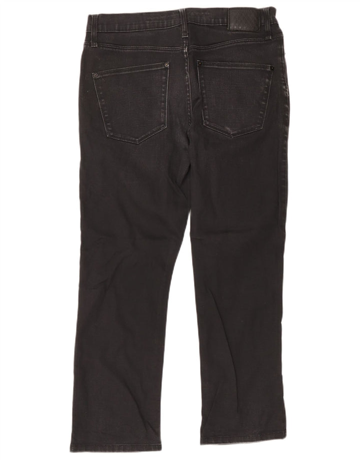 Blugi drepti pentru bărbați Marks & Spencer Autograph W34 L29 bumbac negru