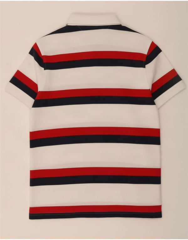Tricou polo Tommy Hilfiger pentru bărbați cu dungi albe mici