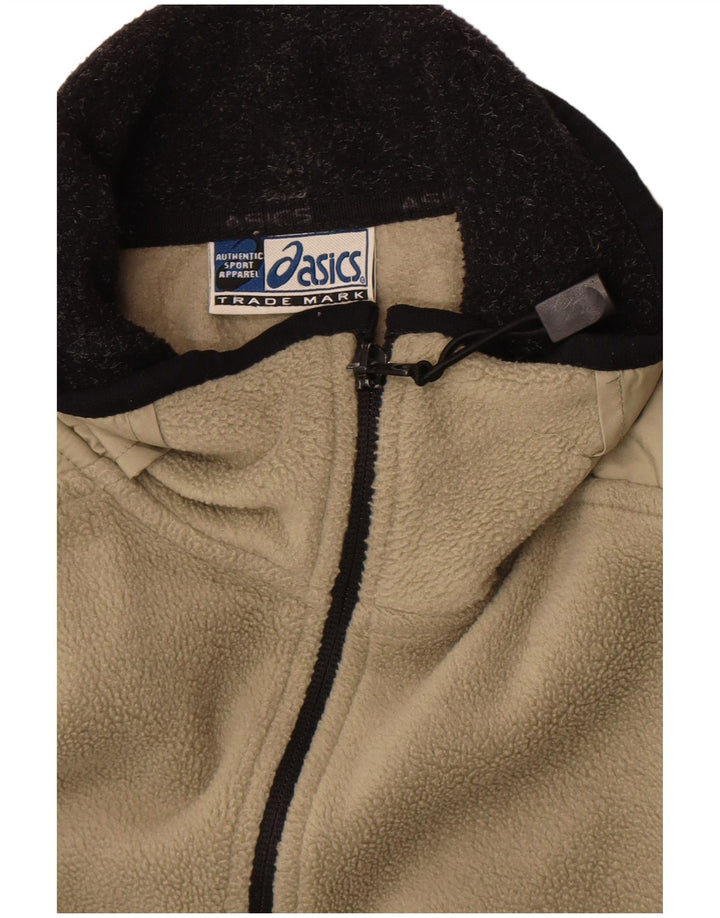 Jachetă fleece pentru bărbați Asics UK 44 2XL Kaki Colorblock