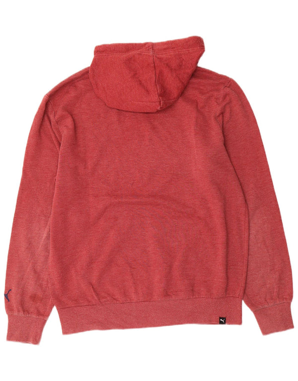 Pulover pentru bărbați Puma Graphic Hoodie Jumper Medium Burgundy Bumbac