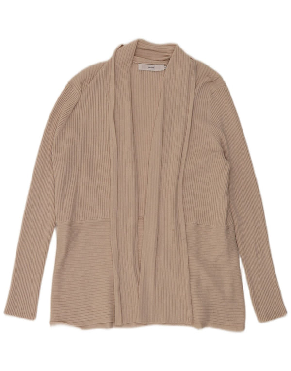 Pulover cardigan deschis supradimensionat pentru femei John Lewis UK 16 mare, bej, viscoză