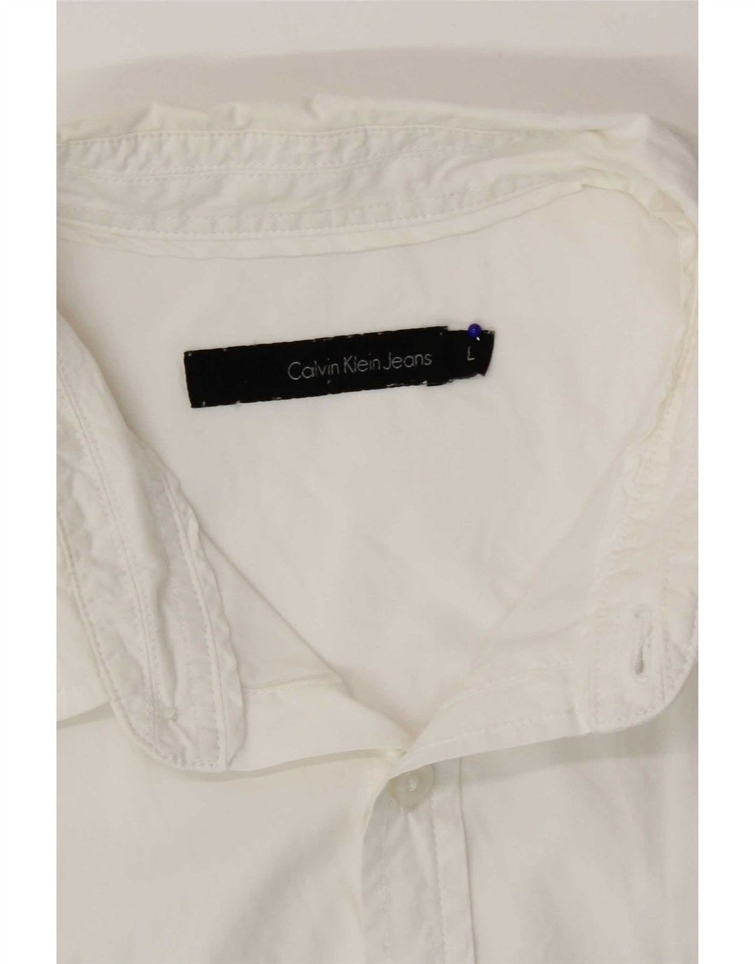 Cămașă cu mânecă scurtă pentru bărbați Calvin Klein Jeans, mare, albă