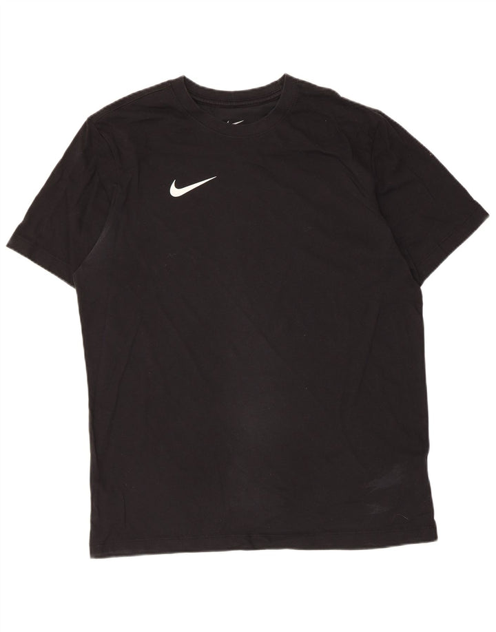 Tricou Nike Dri Fit pentru bărbați Top mediu din bumbac negru