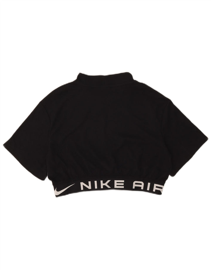 Tricou crop grafic Nike pentru femei Top UK 14 Poliester mediu negru
