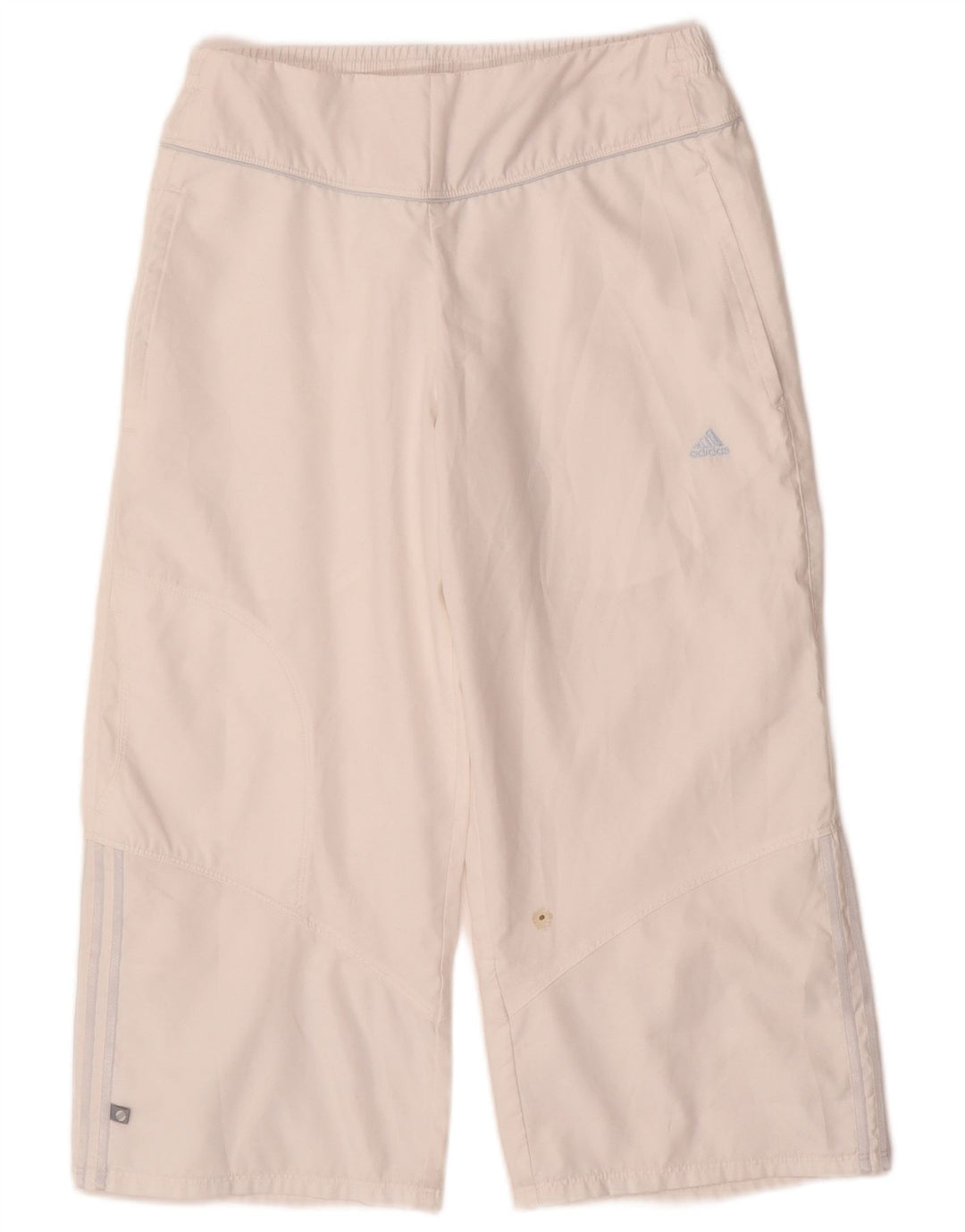 Pantaloni de trening Capri ADIDAS 13-14 ani, alb