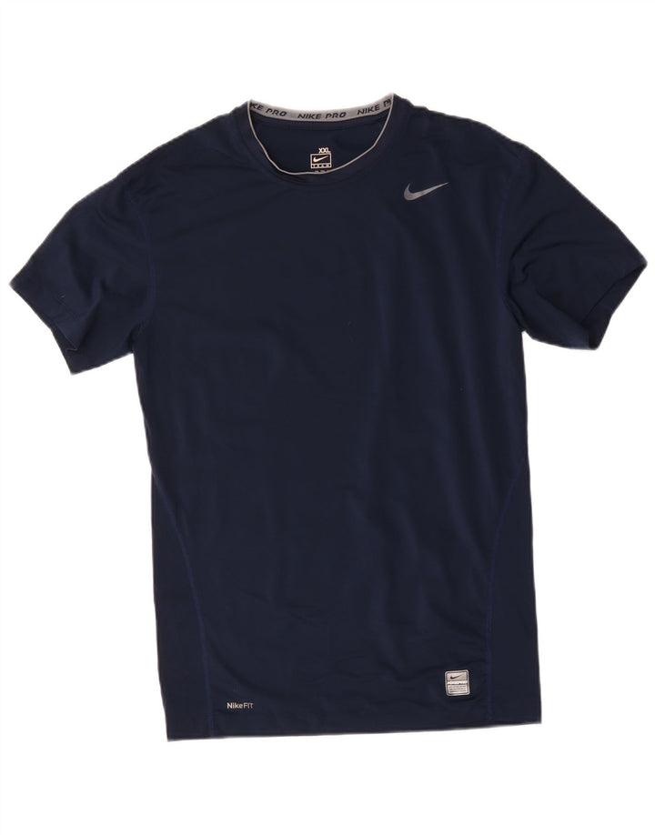 Tricou pentru băieți Nike Top 14-15 ani 2XL Bleumarin Poliester