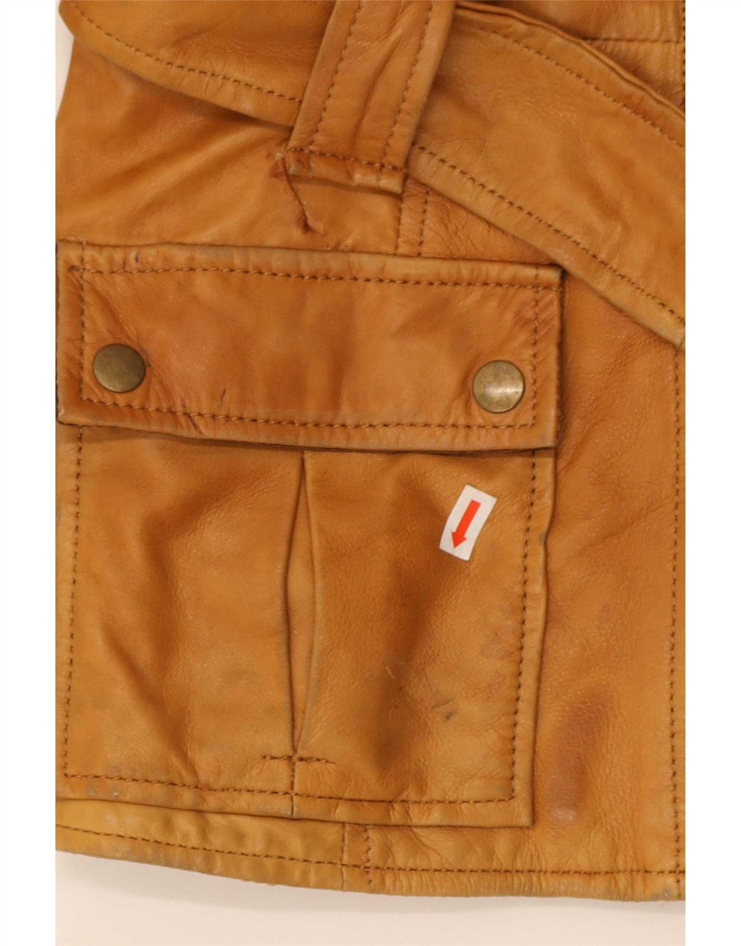 Jachetă de piele pentru femei Zara UK 18 XL Bej