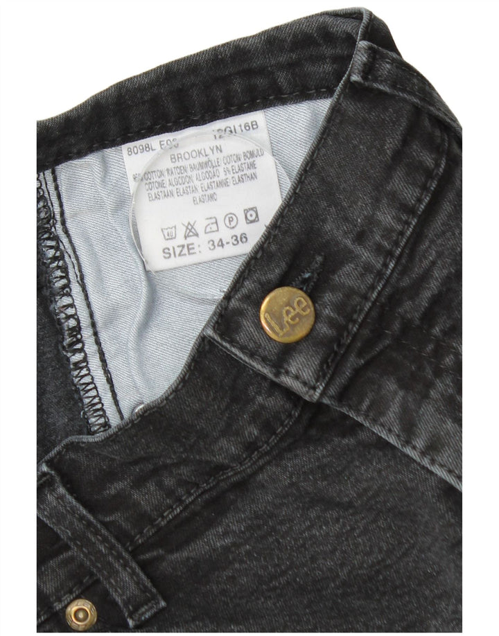 Blugi LEE Brooklyn Straight pentru bărbați W34 L28 bumbac negru