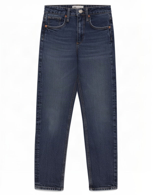 Blugi Zara femeie cu talie înaltă EU 34 2XS L24 L26 Bumbac albastru