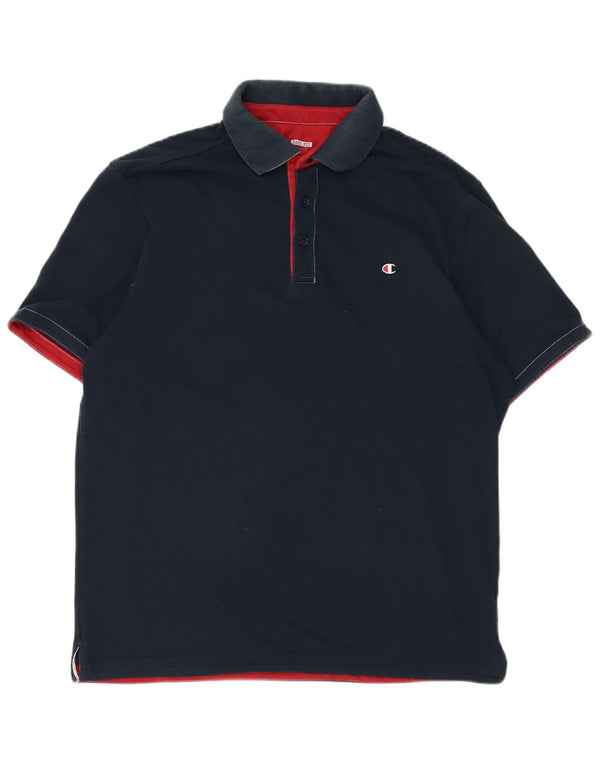 Tricou polo pentru bărbați Champion Easy Fit XL Bleumarin