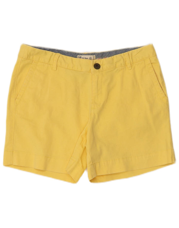 Pantaloni scurți chino pentru femei Fat Face UK 12 Medium W32 Bumbac galben
