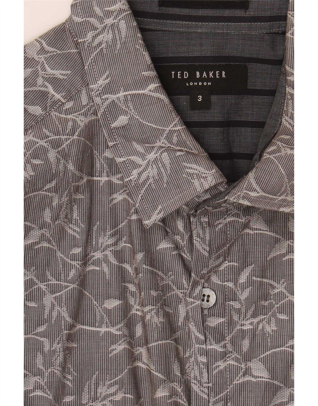 Cămașă pentru bărbați Ted Baker Mărimea 3 Medium Gri Floral