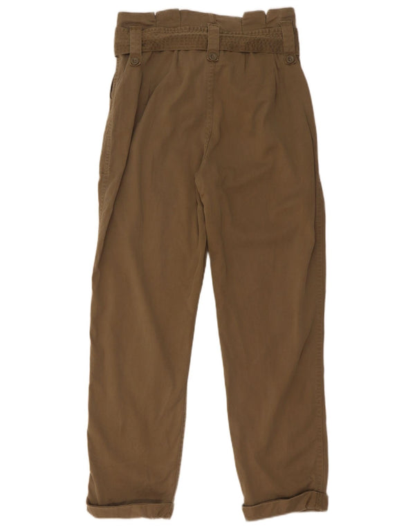 Topshop Pantaloni casual conici cu talie înaltă pentru femei UK 10 Small W28 L26 Khaki