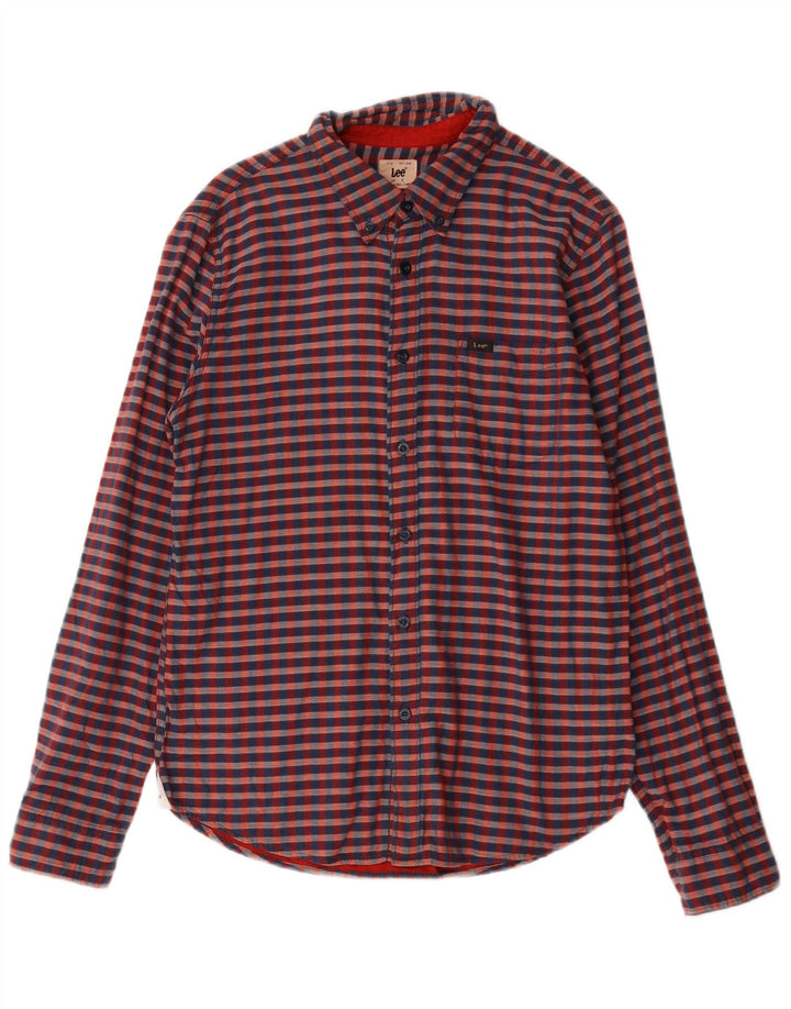 Cămașă pentru bărbați Lee, bumbac, roșu Gingham