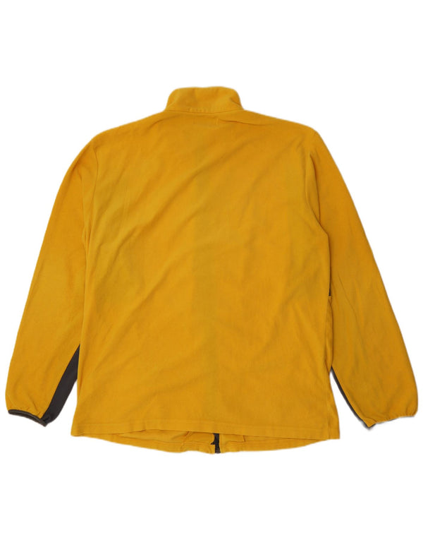 Jachetă fleece pentru bărbați Kappa UK 44 2XL Galben Poliester color bloc