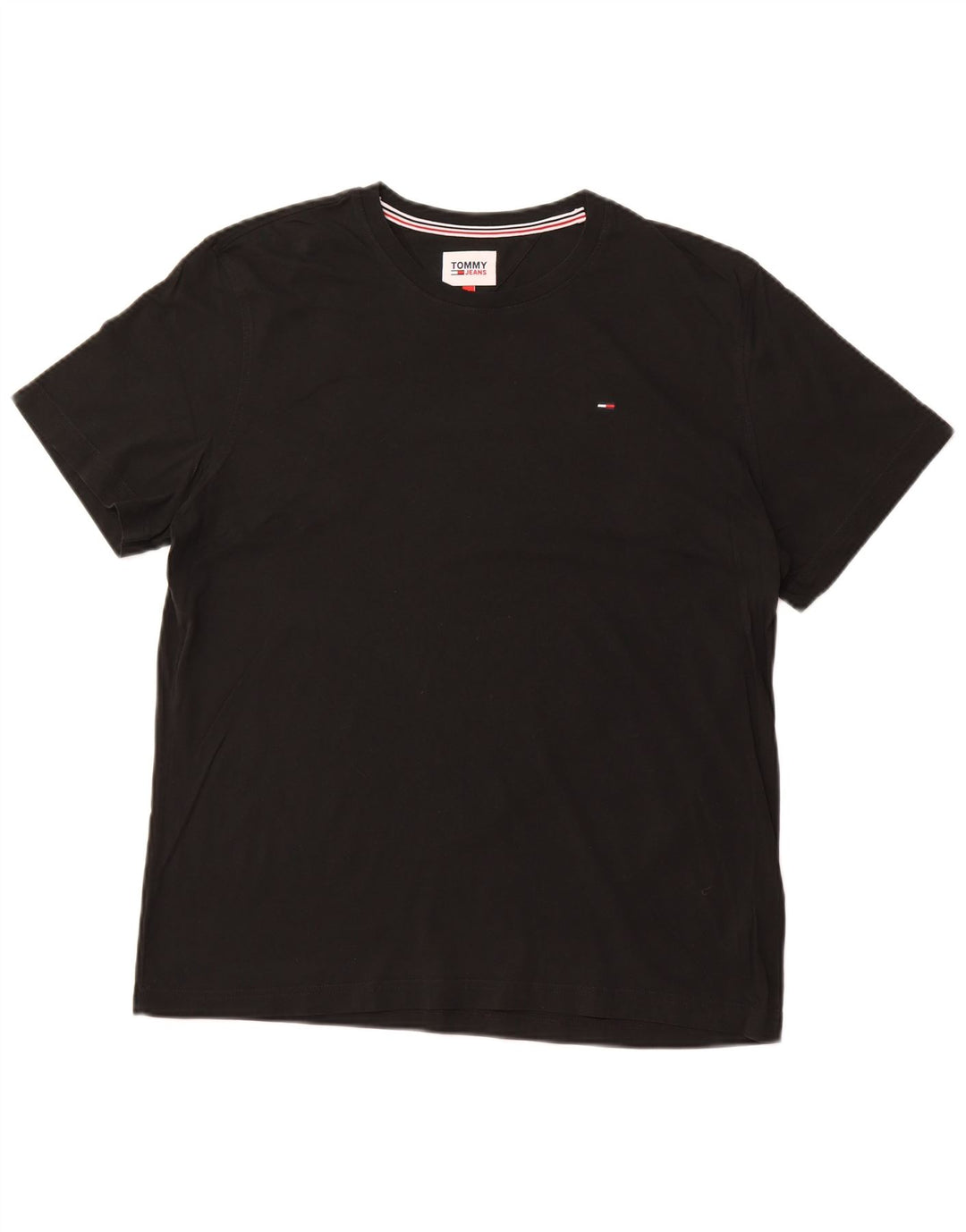 TOMMY HILFIGER Tricou Bărbați Top XL Bumbac Negru