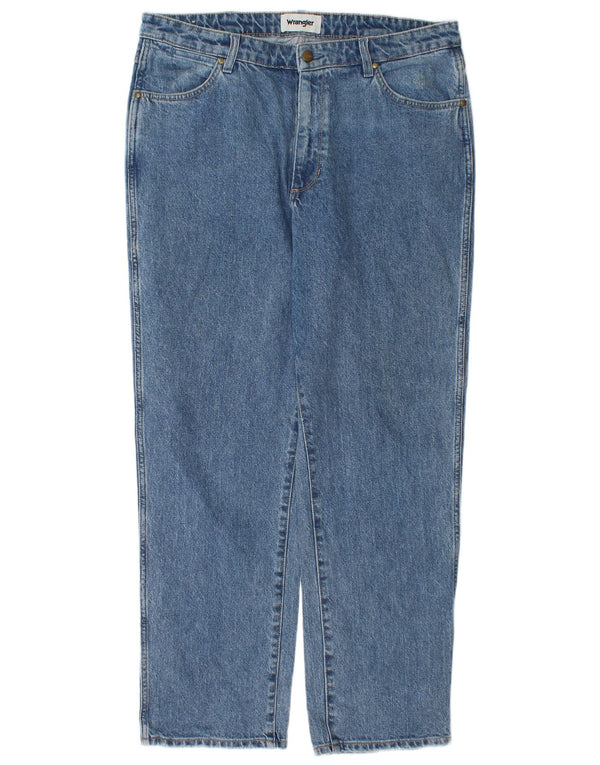 Wrangler Womens Cindy Fit Relaxed Fit Straight Jeans US 14 XL W38 L30 Blue