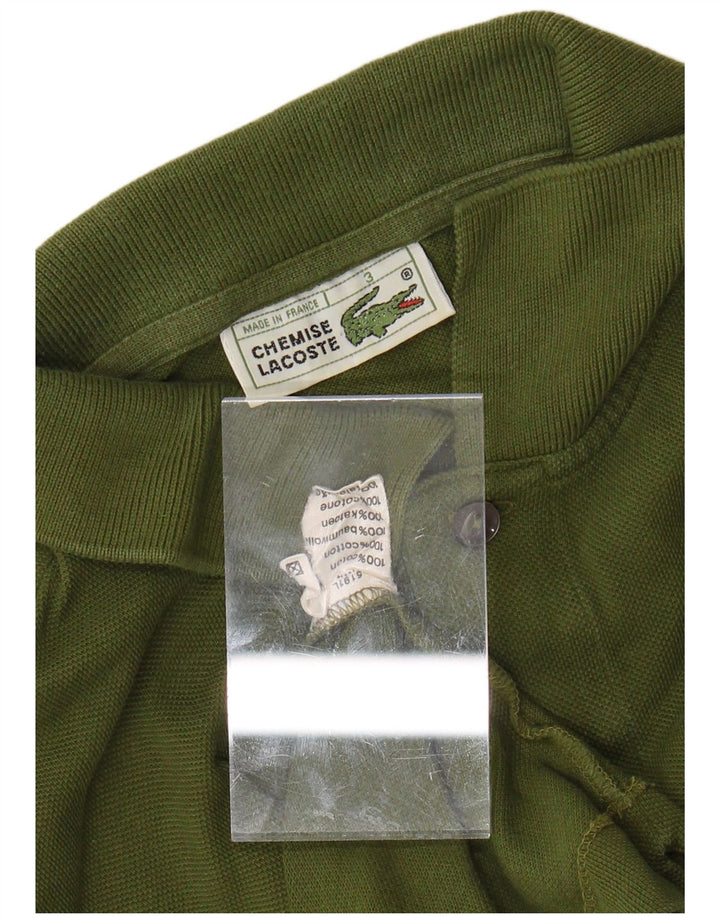 Tricou polo LACOSTE pentru bărbați, mărimea 3, bumbac kaki mic