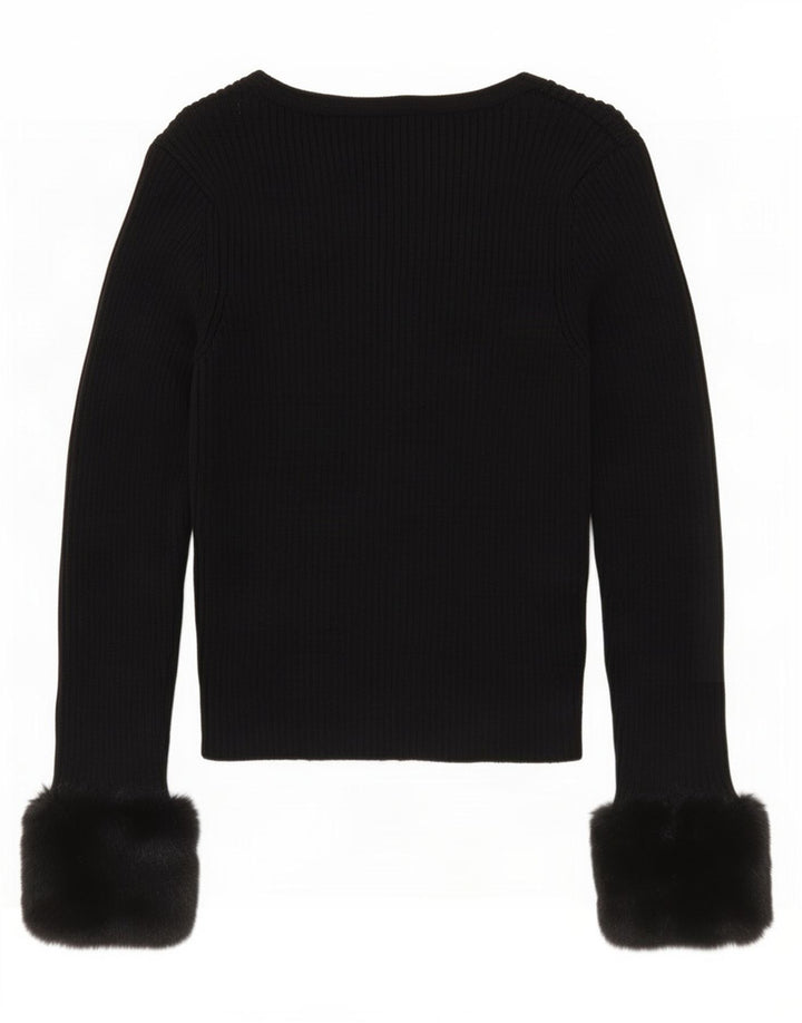 Pulover cardigan pentru femei Zara UK 12 Medium Negru