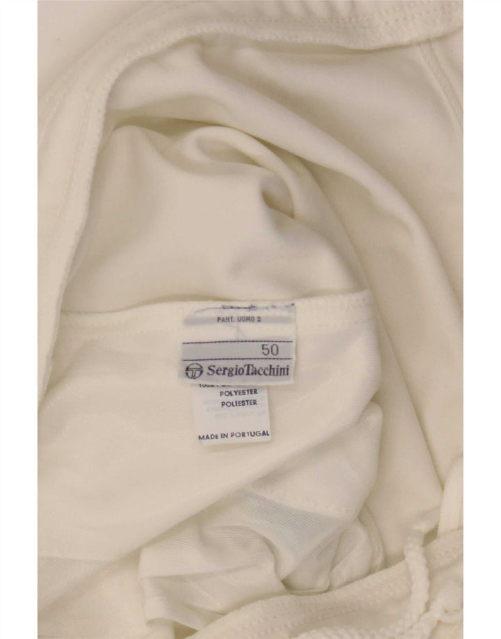 Sergio Tacchini Pantaloni scurți sport pentru bărbați IT 50 Poliester alb mare