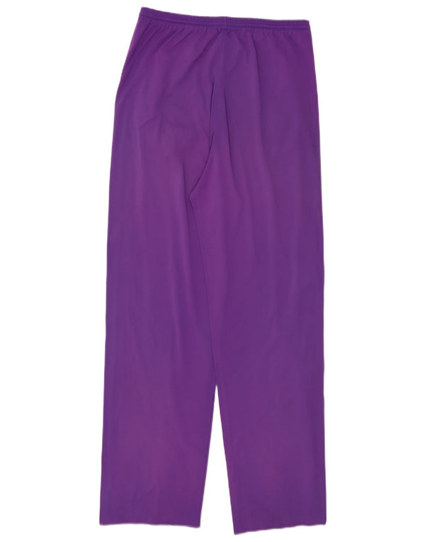 Pantaloni de trening vintage pentru bărbați cu grafică, mov mediu, bloc de culoare