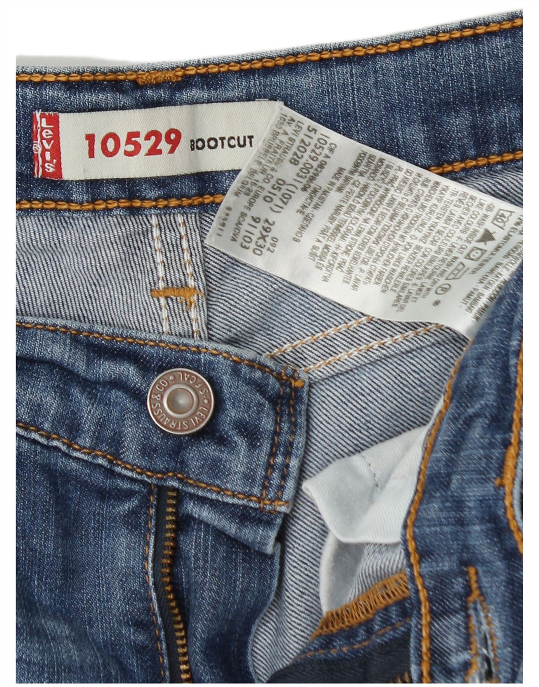 Blugi pentru damă LEVI'S 10529 Bootcut W29 L30 Bumbac albastru