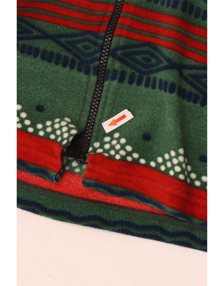 Jachetă vintage pentru bărbați din lână UK 38 Medium Green Geometric