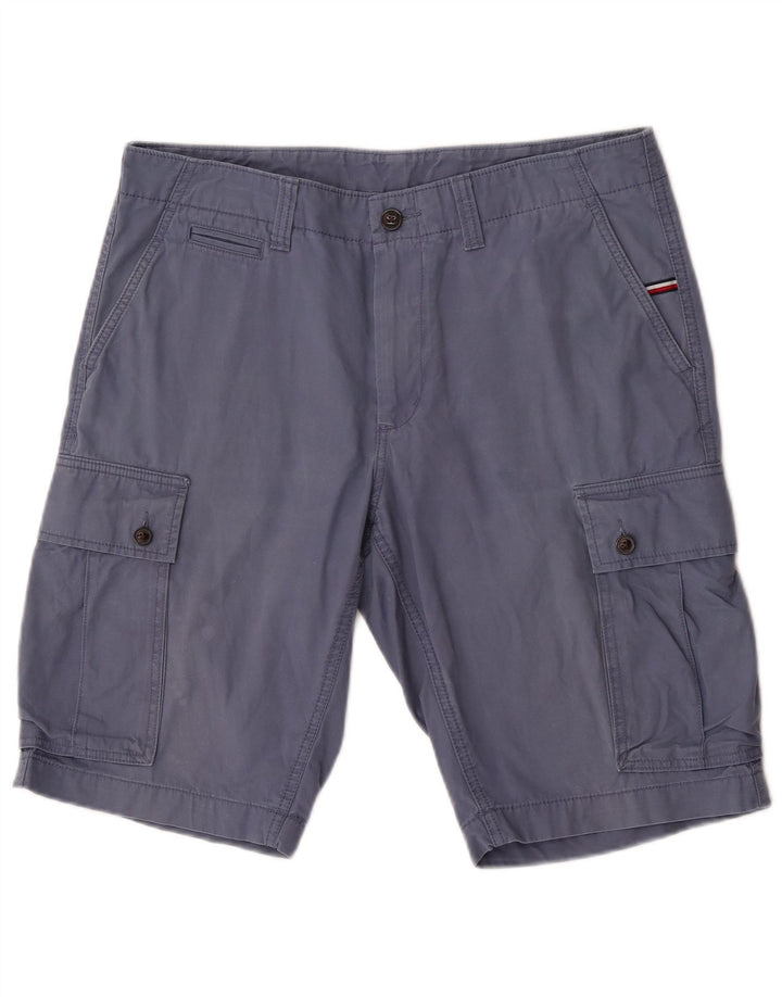 Pantaloni scurți cargo Tommy Hilfiger pentru bărbați W34, mari, albastru, bumbac