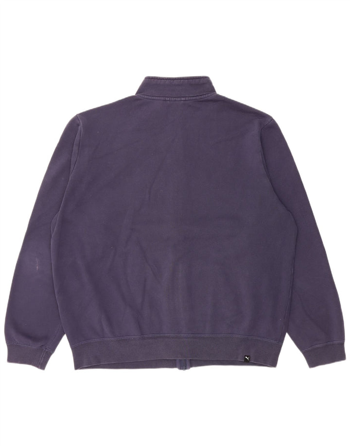 Jachetă de trening pentru bărbați Puma, XL, bumbac, albastru bleumarin