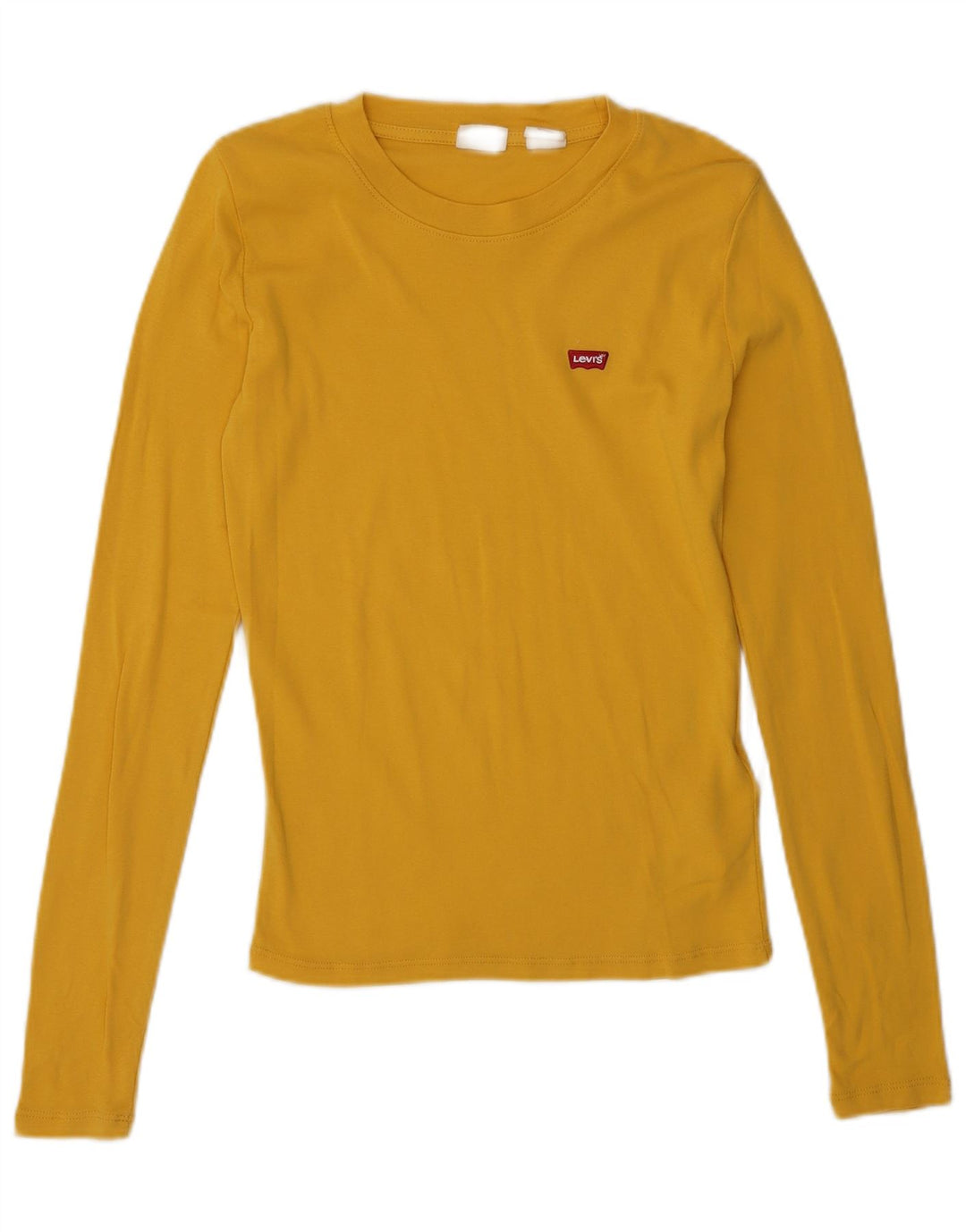 Top femei Levi's cu mânecă lungă UK 6 XS galben bumbac