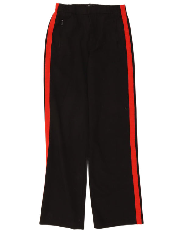Pantaloni casual pentru femei cu talie înaltă Zara, cu talie înaltă, largi, L33, negru