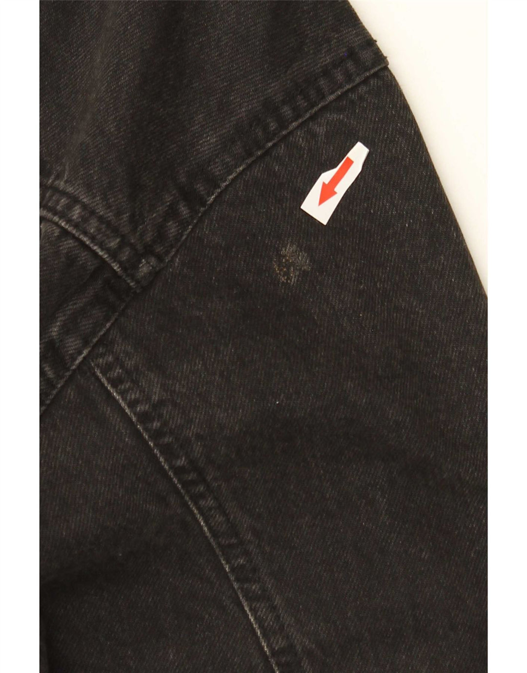 Jachetă de blugi pentru femei Zara UK 16 mare, negru, bumbac