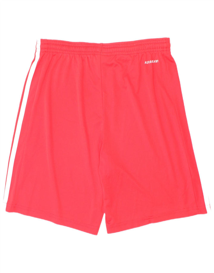 Pantaloni scurți sport Aeroready Adidas pentru băieți 13-14 ani poliester roșu