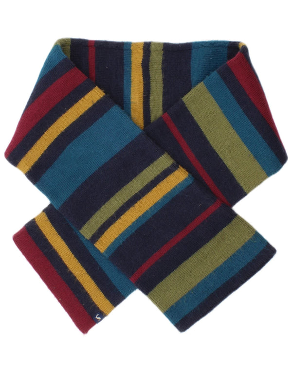 Joules Boys Scarf One Size Multicoloured Striped Acrylic