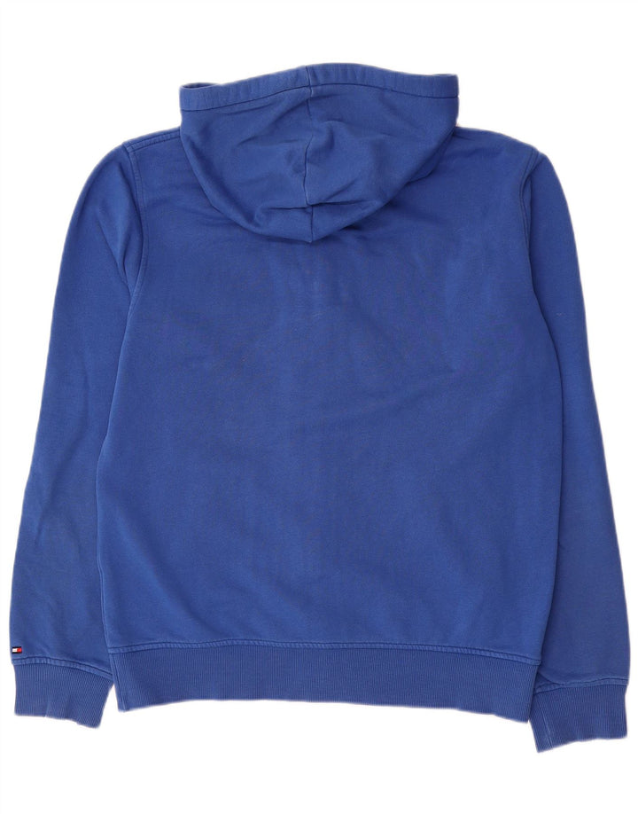Pulover Tommy Hilfiger pentru bărbați, cu fermoar și cu capota, albastru mediu, color block