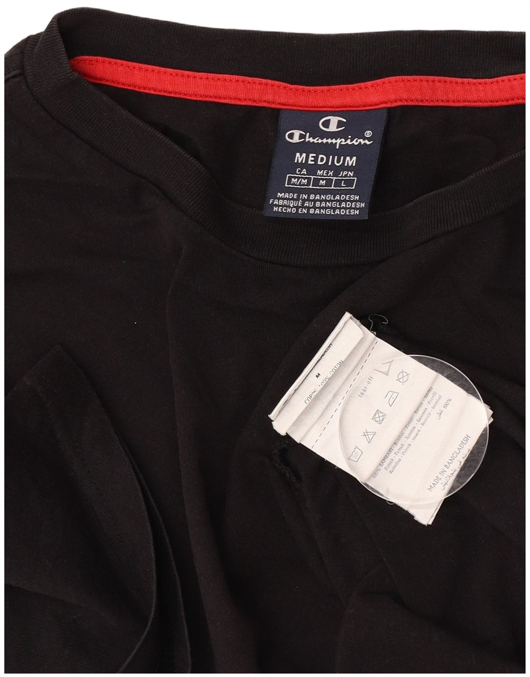 Tricou Bărbați Champion Top Medium Negru Bumbac