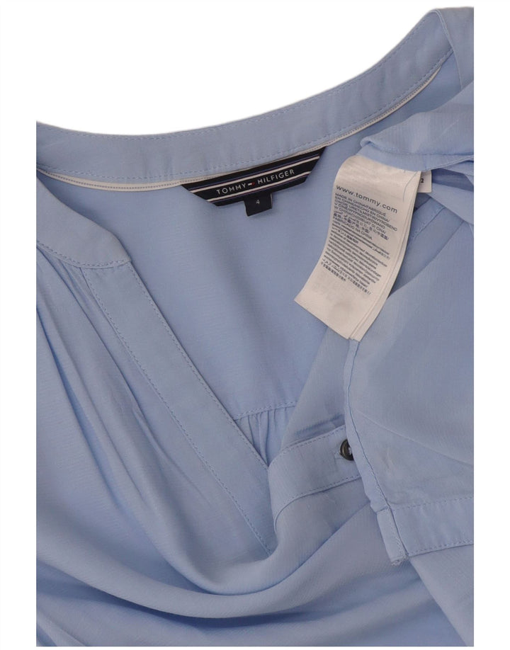 Bluză cămașă pentru femei Tommy Hilfiger US 4 Small Blue Viscose