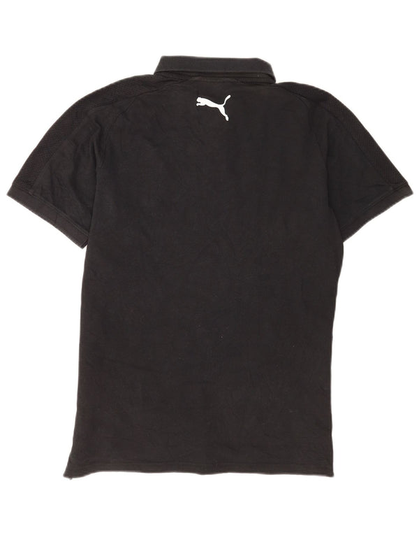 Tricou polo Puma pentru bărbați, bumbac negru mic