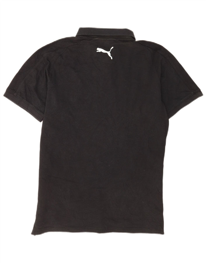 Tricou polo Puma pentru bărbați, bumbac negru mic