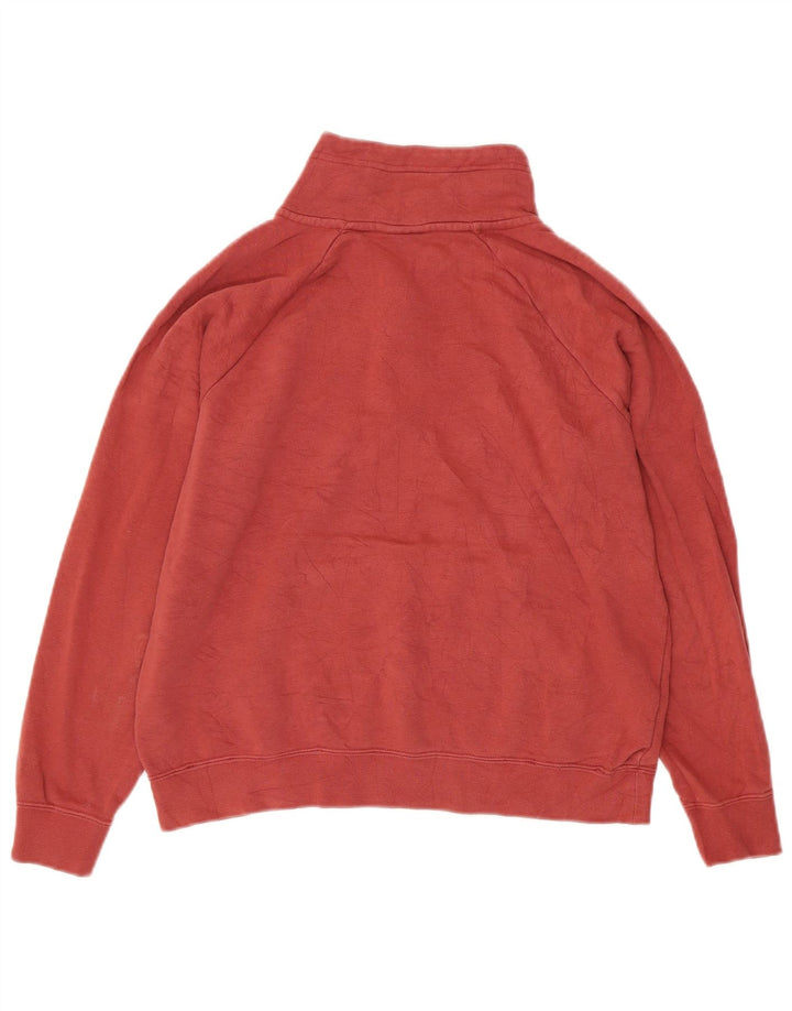 Pulover Nike pentru femei, supradimensionat, cu fermoar și gât, UK 10 Mic Bordeaux