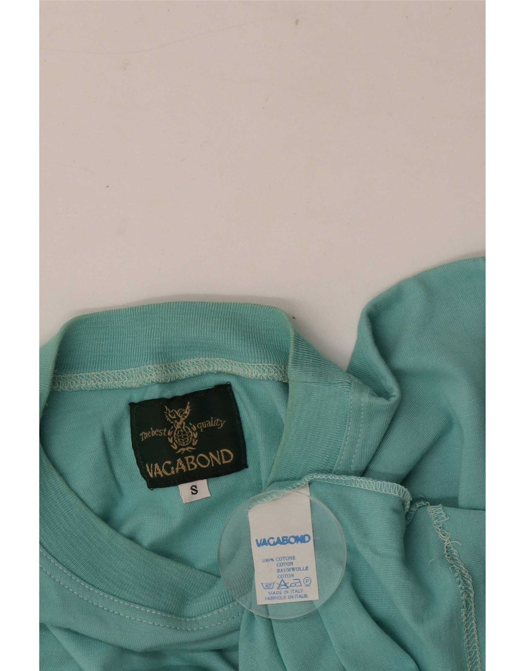 Tricou grafic Vagabond pentru bărbați Top mic din bumbac turcoaz