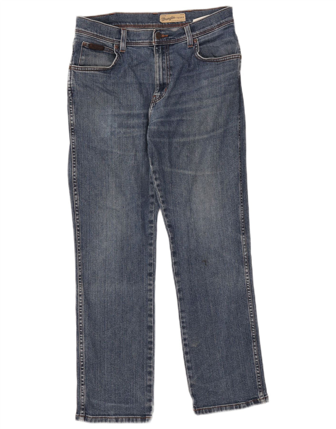 Blugi drepte pentru bărbați Wrangler Texas W32 L30 bumbac albastru