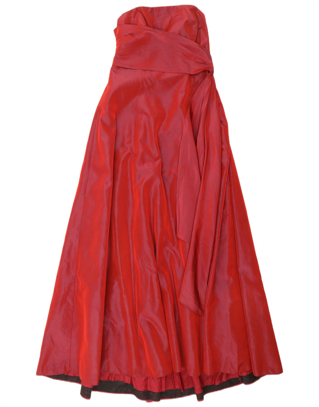 Rochie Maxi fără bretele pentru femei Debut UK 12 Medium Red Viscose