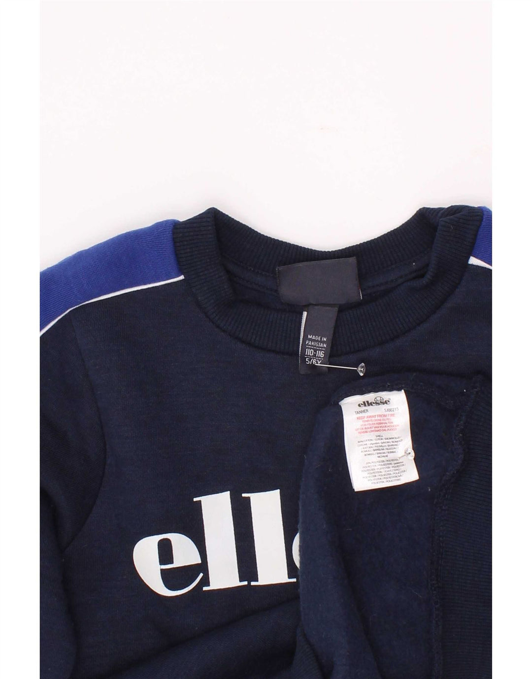 Pulover cu grafic pentru băieți Ellesse, 5-6 ani, albastru bleumarin